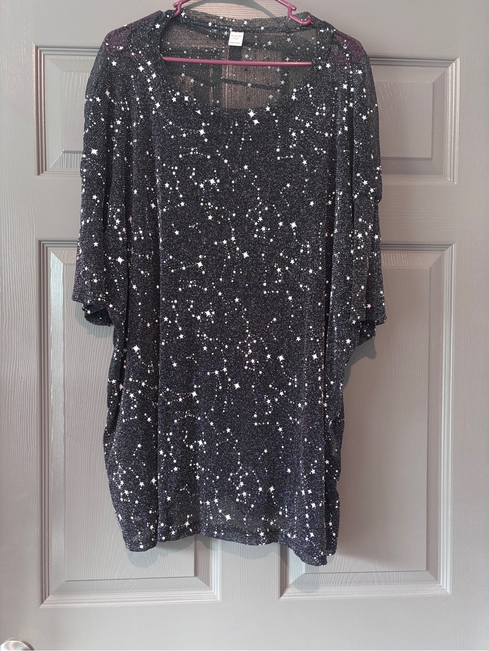 Mesh Print Long Shirt